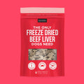 The Only Freeze Dried Beef Liver Dogs Need