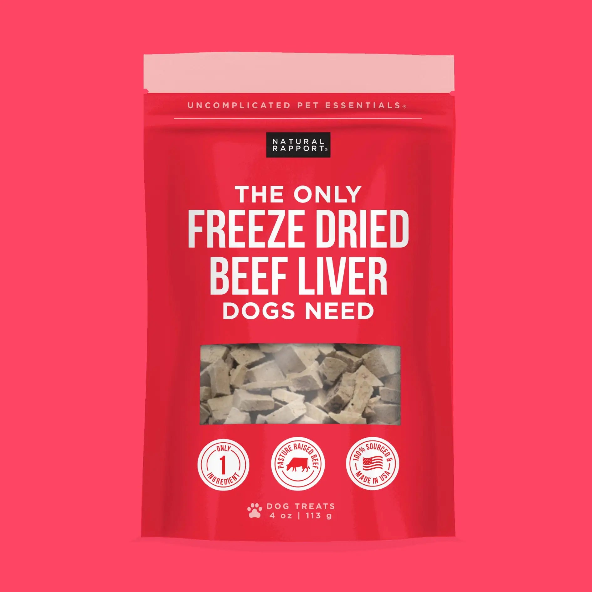 The Only Freeze Dried Beef Liver Dogs Need
