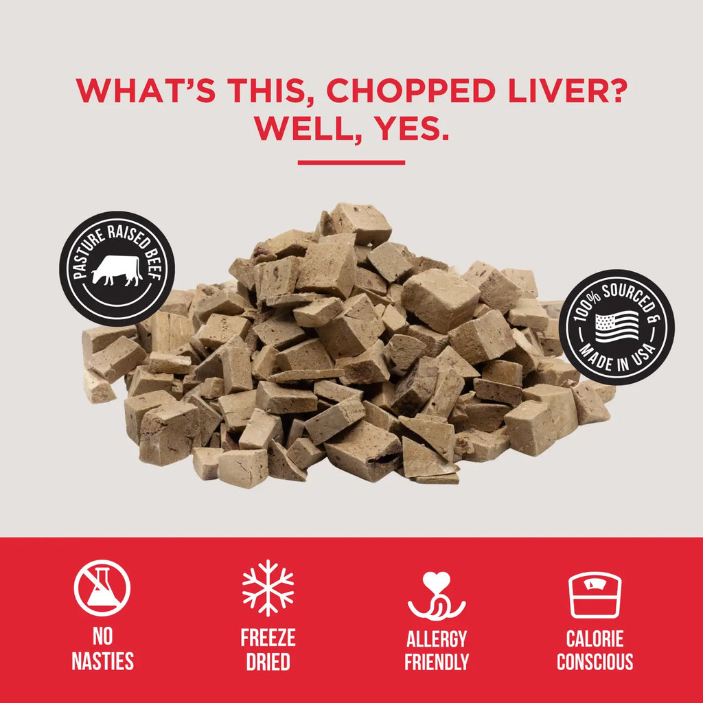 The Only Freeze Dried Beef Liver Dogs Need